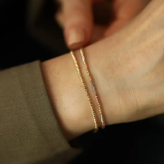 Three Color Dorica Gold Bracelet - 3