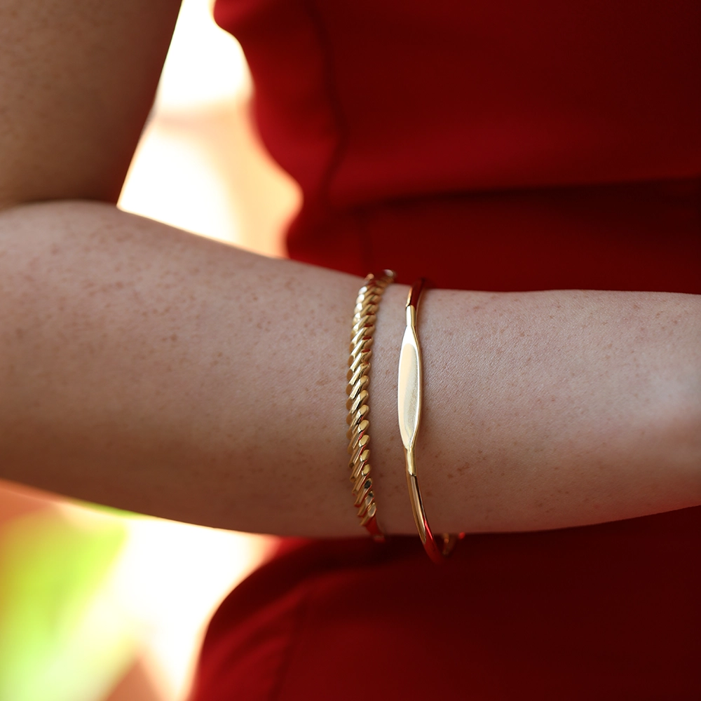 Tress Yellow Gold Bracelet - 2