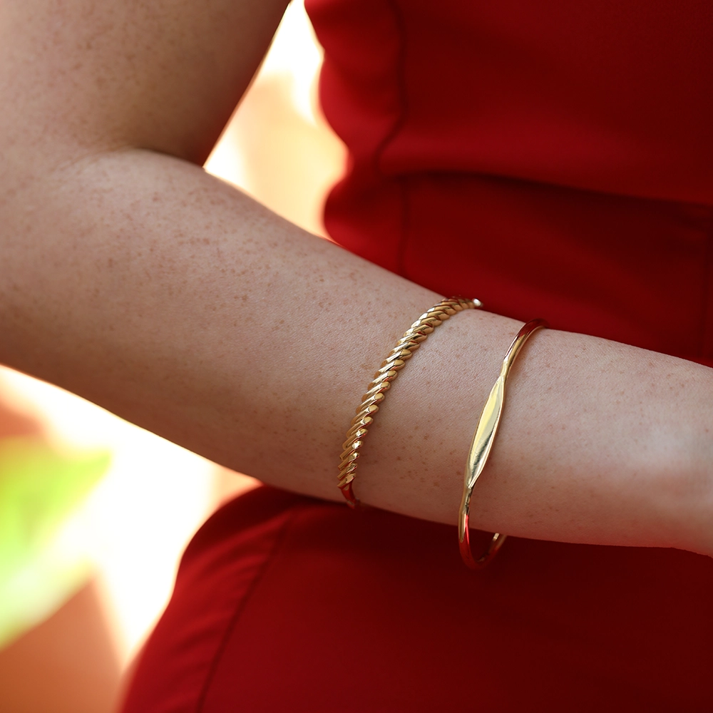 Tress Yellow Gold Bracelet - 3