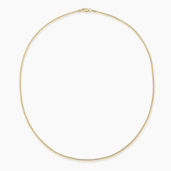 Tress Yellow Gold Italian Necklace - Nev Jewellery