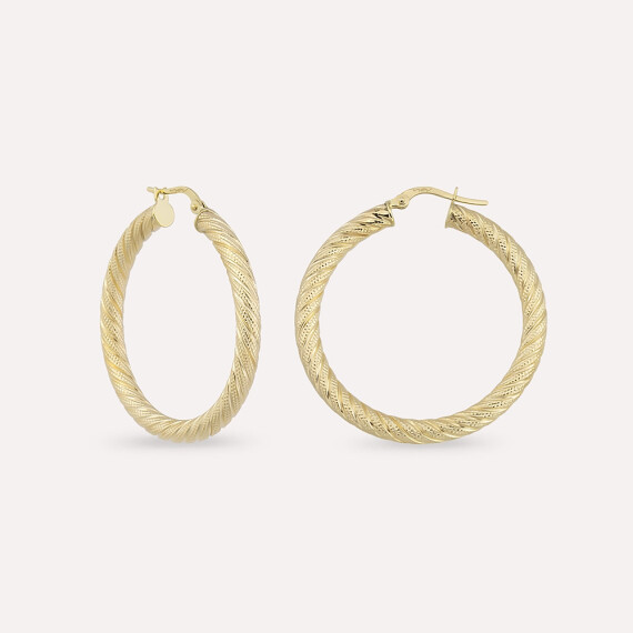 Twilla M Yellow Hoop Earring - Nev Jewellery