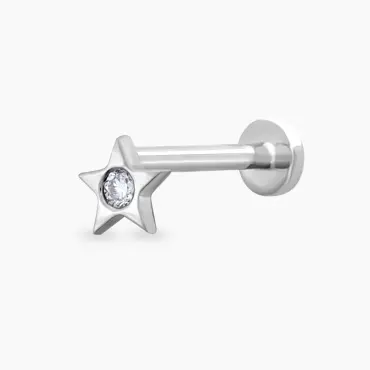Twinkle Diamond White Gold Piercing - Nev Jewellery (1)