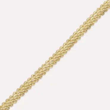 Twiny Yellow Gold Bracelet - Nev Jewellery (1)