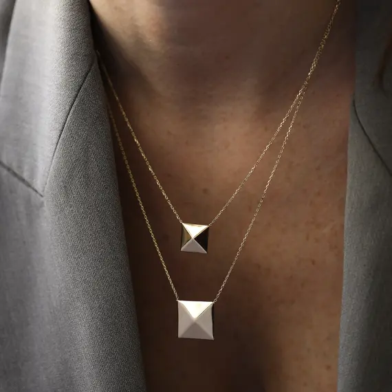 Vector Yellow Gold Necklace - 4