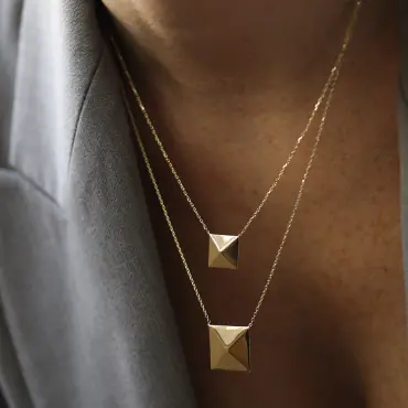 Vector Yellow Gold Necklace - Nev Jewellery (1)