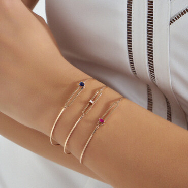 Vivien 0.03 CT Baguette Cut Diamond Bracelet - Nev Jewellery (1)