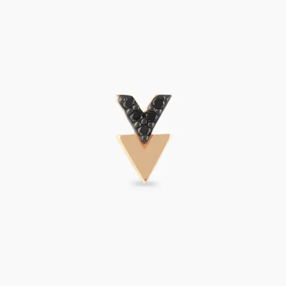 Way Black Diamond Rose Gold Piercing - 3
