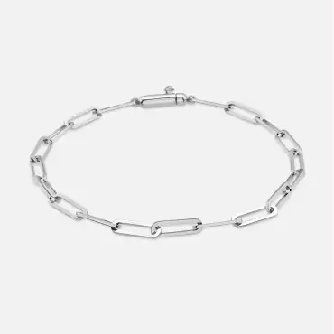 White Gold Chain Bracelet - Nev Jewellery (1)