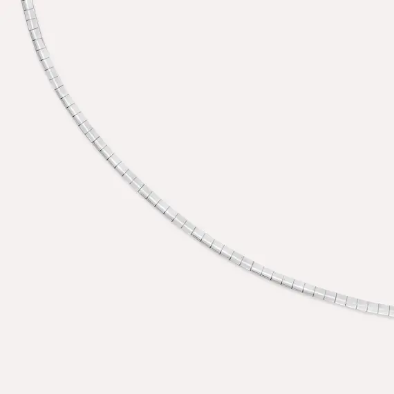 Yellow and White Gold Double-Sided Necklace - 6