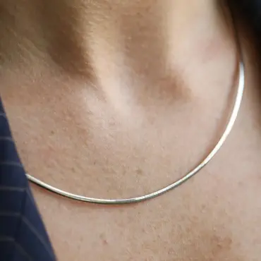 Yellow and White Gold Double-Sided Necklace - Nev Jewellery (1)