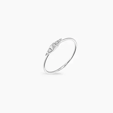 White Spike 0.04 CT Diamond Ring - Nev Jewellery (1)