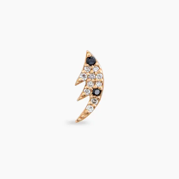Wing Diamond Rose Gold Piercing - 3