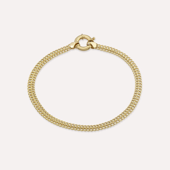 Woven Yellow Gold Bracelet - Nev Jewellery