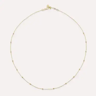 Yellow Gold Chain with Dorica Detail - Nev Jewellery (1)