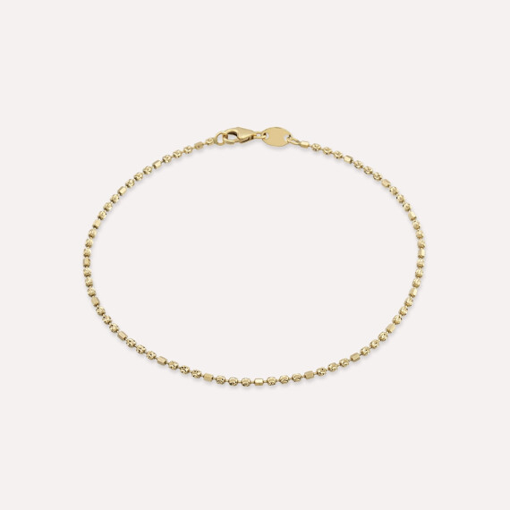 Yellow Gold Dorica Detailed Bracelet - Nev Jewellery