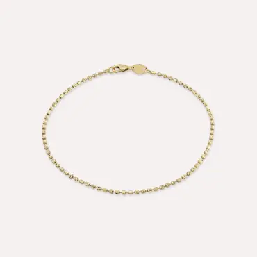 Yellow Gold Dorica Detailed Bracelet - Nev Jewellery (1)