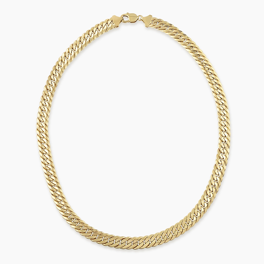 Yellow Gold Italian Gourmet II Necklace - Nev Jewellery (1)