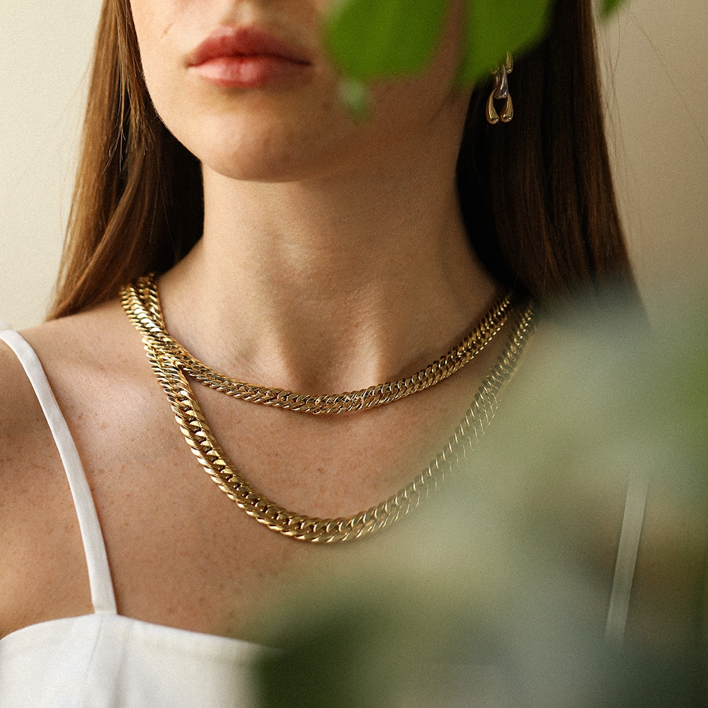 Yellow Gold Italian Gourmet Necklace - 2