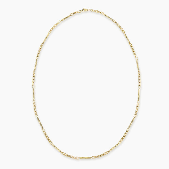 Equa Yellow Gold Italian Necklace - Nev Jewellery