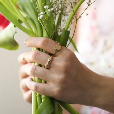 Equa Yellow Gold Ring - Nev Jewellery (1)