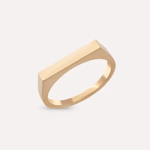 Even Thin Rose Gold Ring - 2