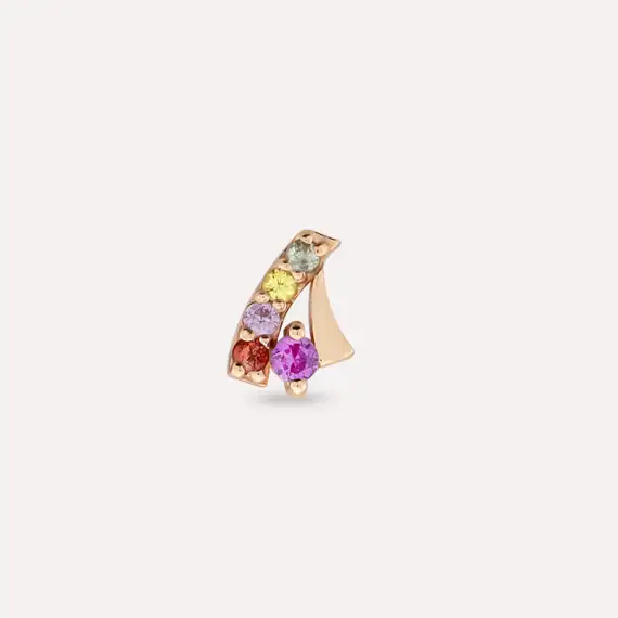 Fey Multicolor Sapphire Rose Gold Piercing - 4