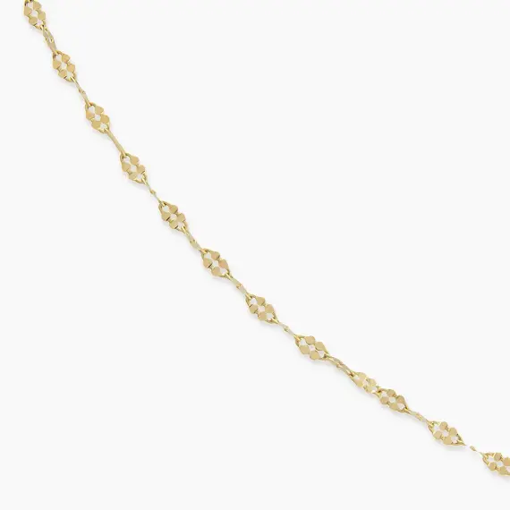 Fiore Yellow Gold Italian Necklace - 2
