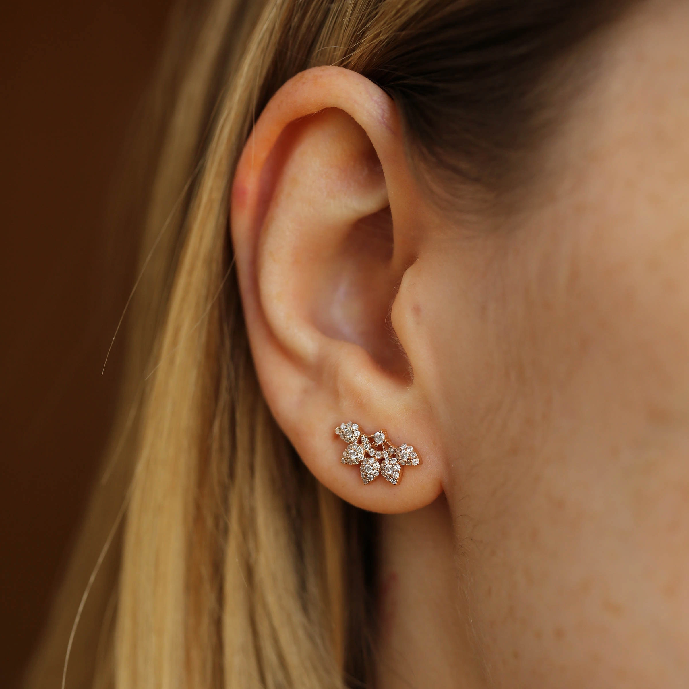 Flare 0.26 CT Diamond Mini Earring - Nev Jewellery (1)