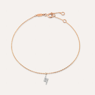 Flash White 0.06 CT Diamond Anklet - Nev Jewellery