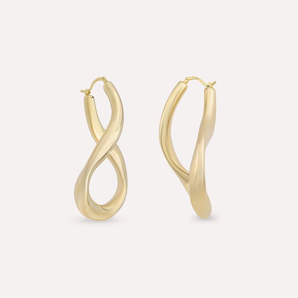 Floe Yellow Gold Italian Earring - 1