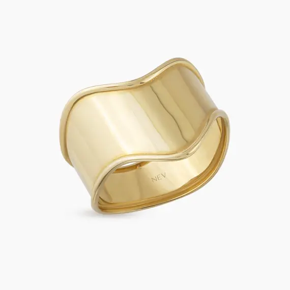 Flua Yellow Gold Ring - 3