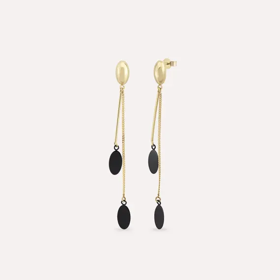 Folio Yellow Gold Earring - 1