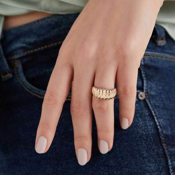 Gaia Rose Gold Ring - 5