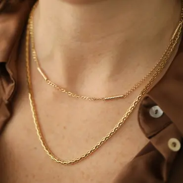 Gild Sarı Altın İtalyan Kolye - Nev Jewellery (1)