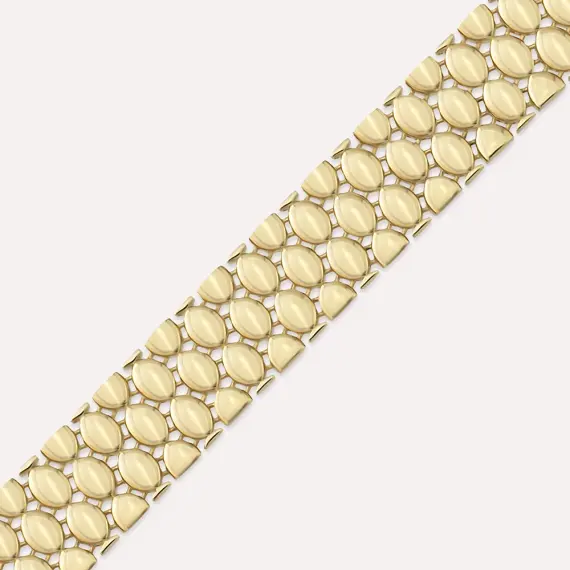 Glassy Yellow Gold Bracelet - 3