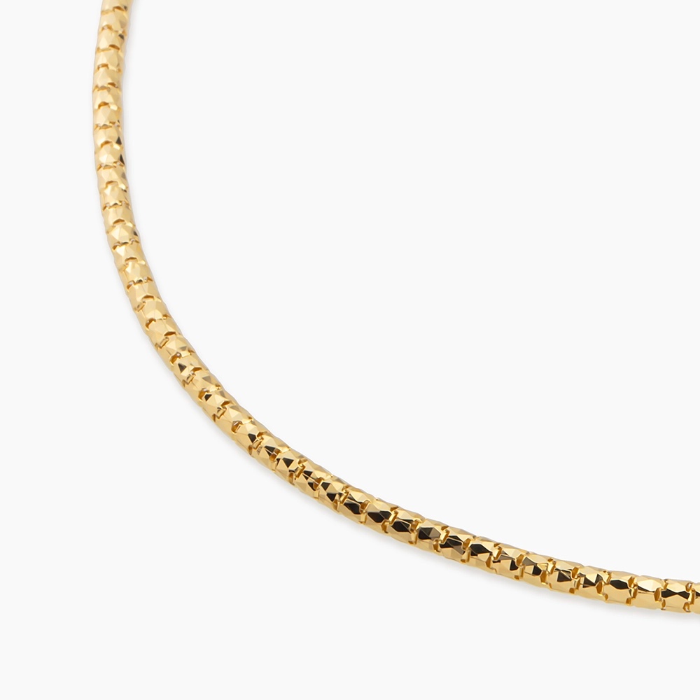 Glint Yellow Gold Italian Necklace - 3