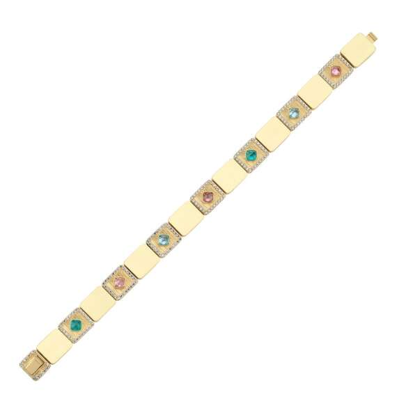 Gökkuşağı Kare Tasarım Renkli Bileklik - 1