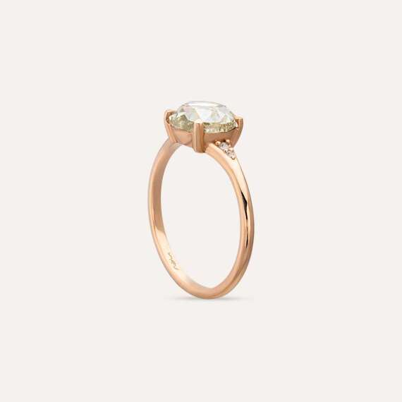 Grace 1.60 CT Rose Cut Diamond Ring - 5