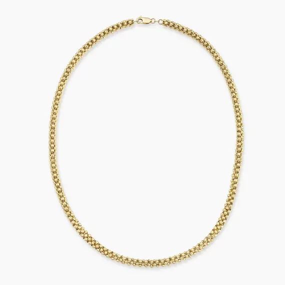 Grace Yellow Gold Italian Necklace - 2