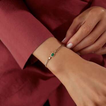 Emerald Gurmet Bileklik - NEV JEWELLERY (1)