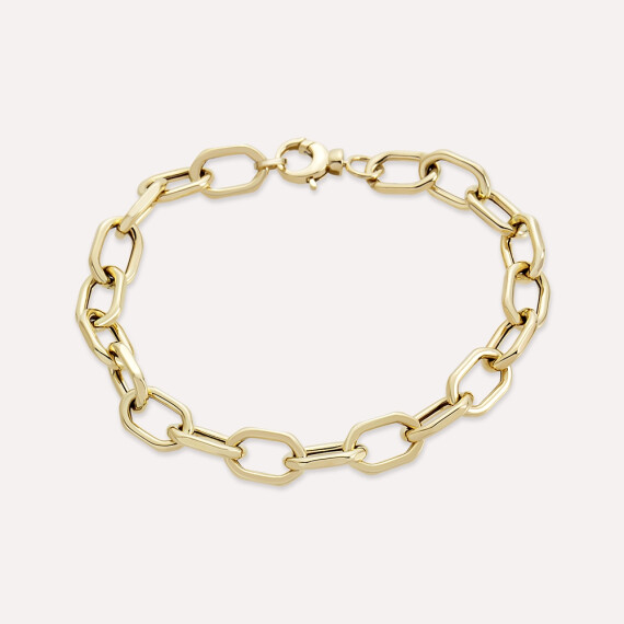 Gyve Yellow Gold Bracelet - Nev Jewellery