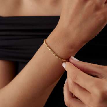 Halat Zincir Bileklik 19 Cm - NEV JEWELLERY (1)