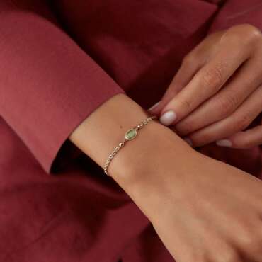 Emerald Rope Bileklik - NEV JEWELLERY