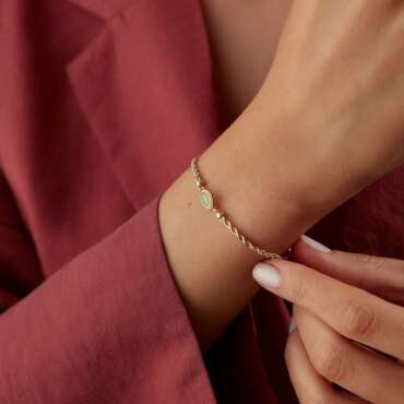 Emerald Rope Bileklik - NEV JEWELLERY (1)
