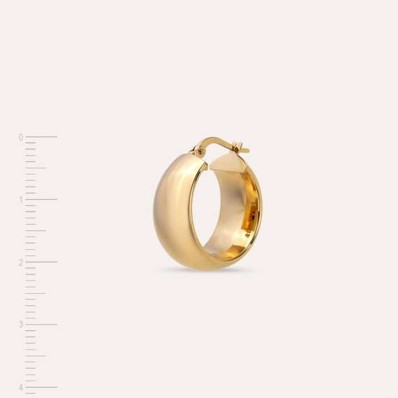 Hoop Jr. Yellow Gold Hoop Earring - 3