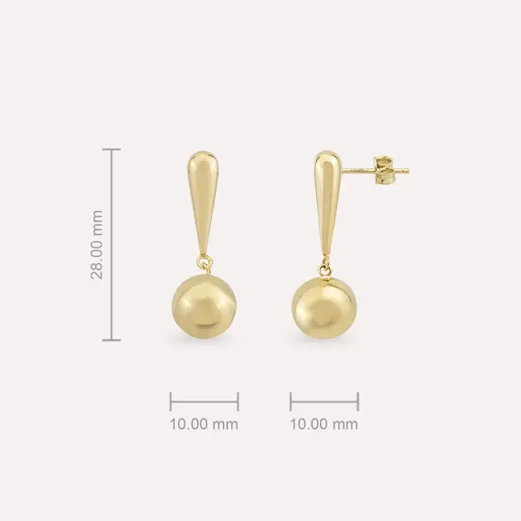 Hue Yellow Gold Earring - 3