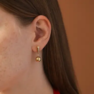 Hue Yellow Gold Earring - Nev Jewellery (1)