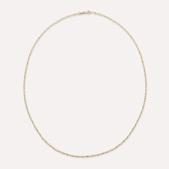 Husk Sarı Altın Zincir Kolye - Nev Jewellery