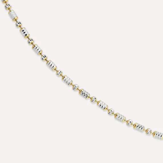 Husk Yellow and White Gold Chain - 3