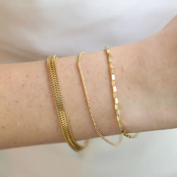 Ilena Yellow Gold Bracelet - 4